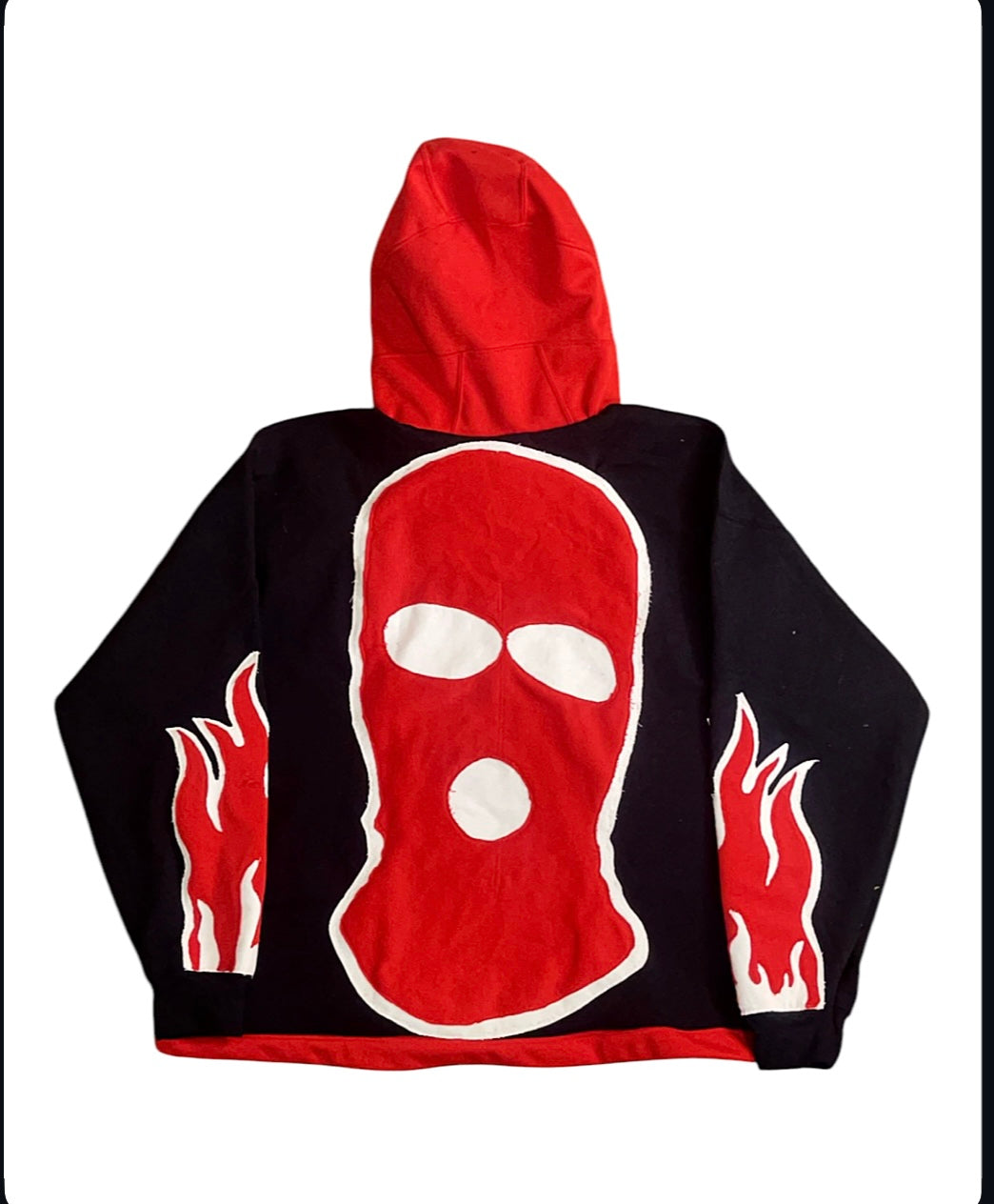 ‘DOUBLE HOODIE FLAMES’ (L)