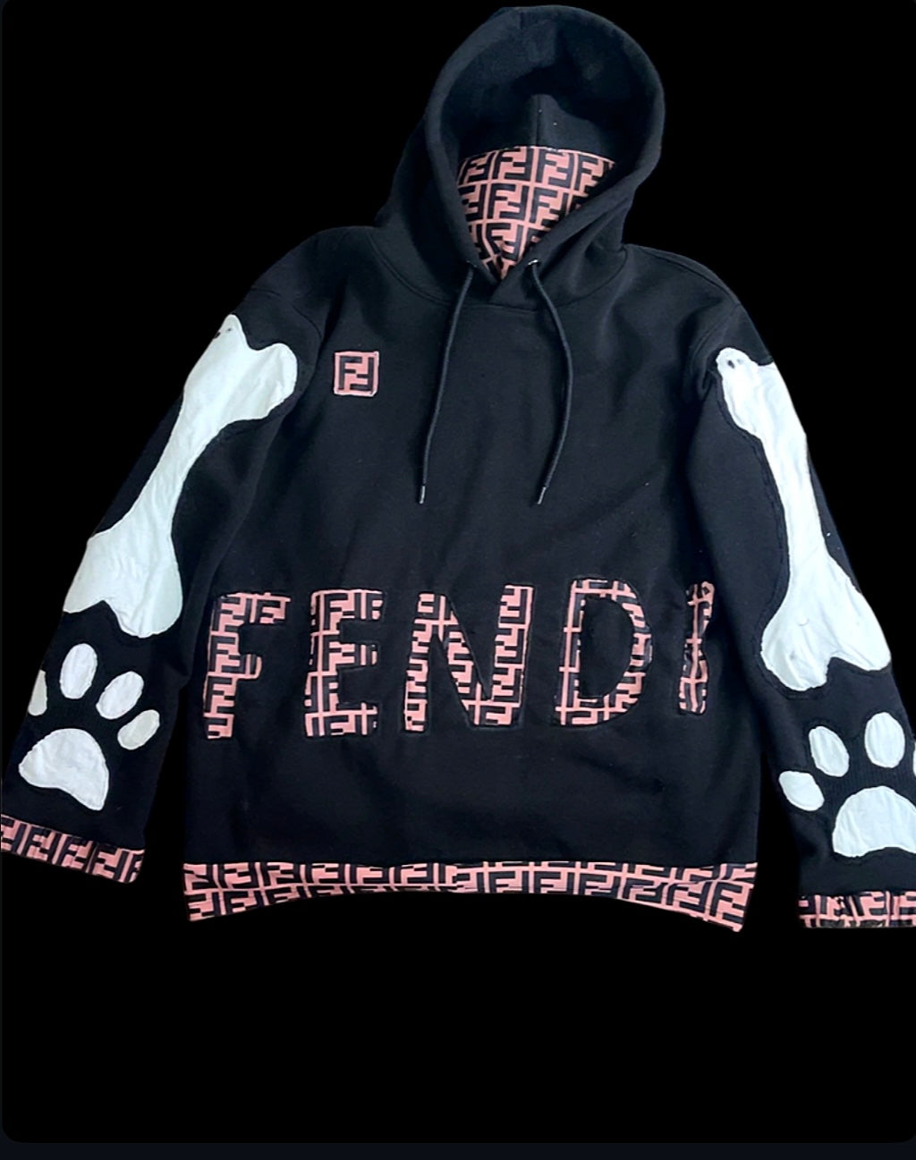 ‘DOG BONES FENDI HOODIE’