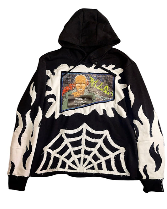 ‘BOONDOCKS SPIDER FLAME HOODIE’ (L)