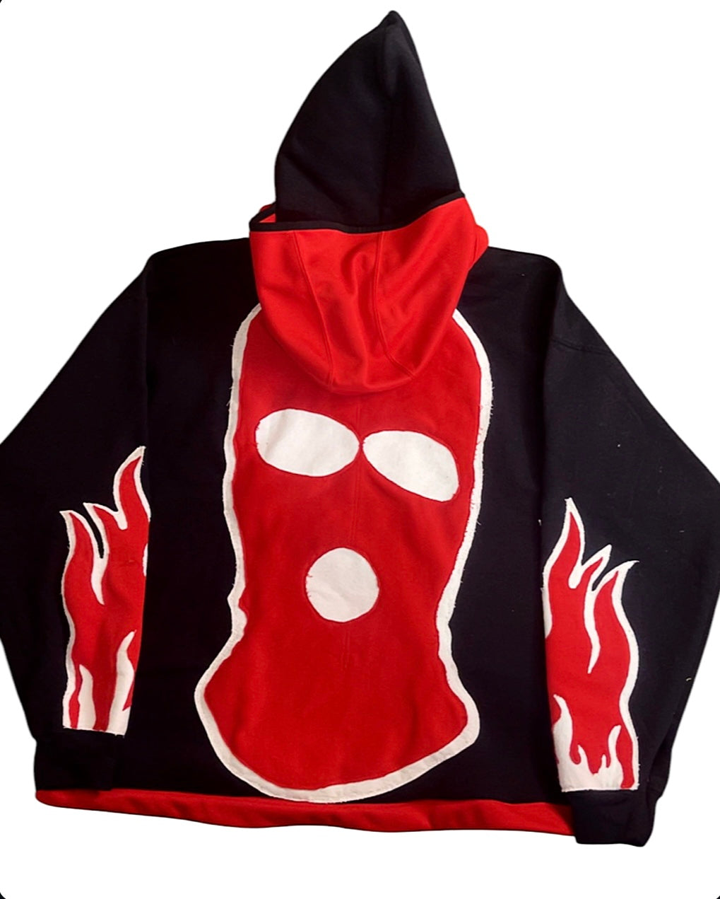 ‘DOUBLE HOODIE FLAMES’ (L)